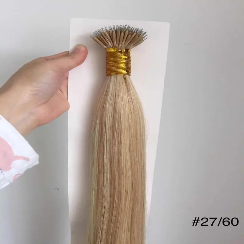 China double drawn keratin prebonded human hair extension suppliers QM224