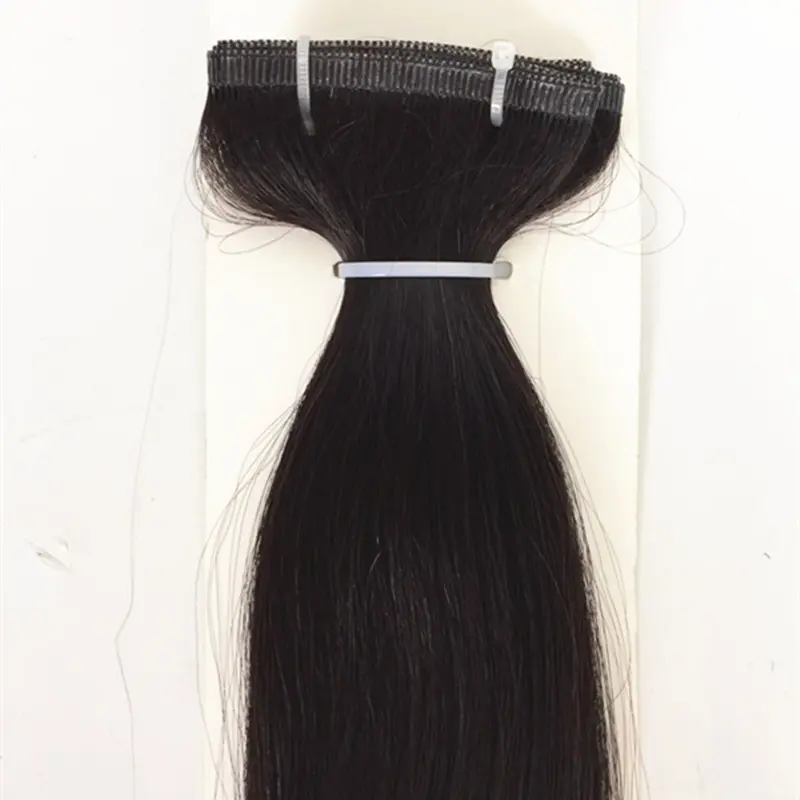 High Quality Cuticle Aligned Remy Virgin Seamless Weft Double Drawn Hair Extensions Factory in China QM185