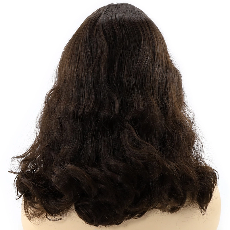 Premium wavy unproessed European virgin hair swiss lace top Jewish wig kosher sheitel wigs vendors HJ 014