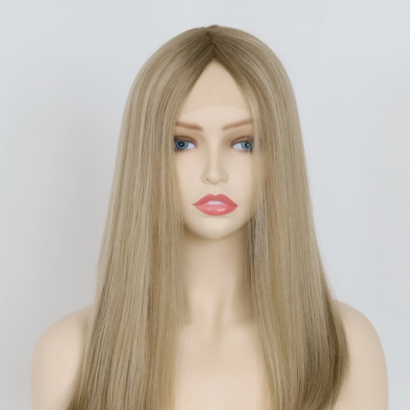 Wholesale stock top quality mongolian human hair wigs for alopecia and medical hair loss  HJ 029