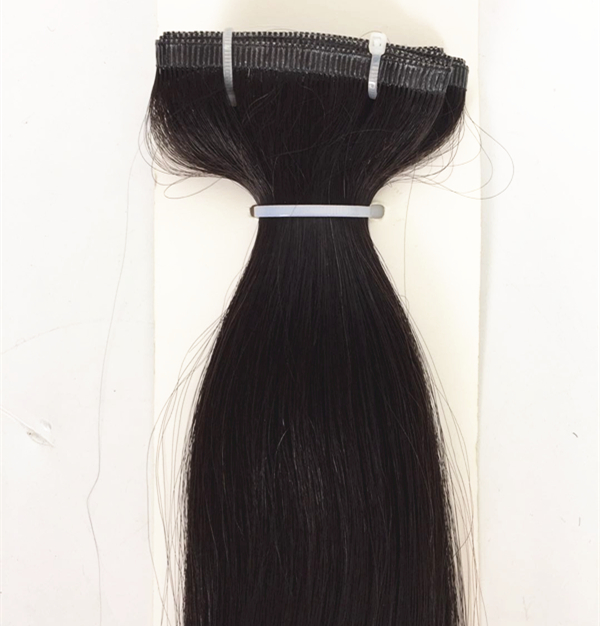 Full Cuticle Aligned Russian Human Hair Extensions Flat weft Seamless Fcatory Wholesale Hair Extensions QM183