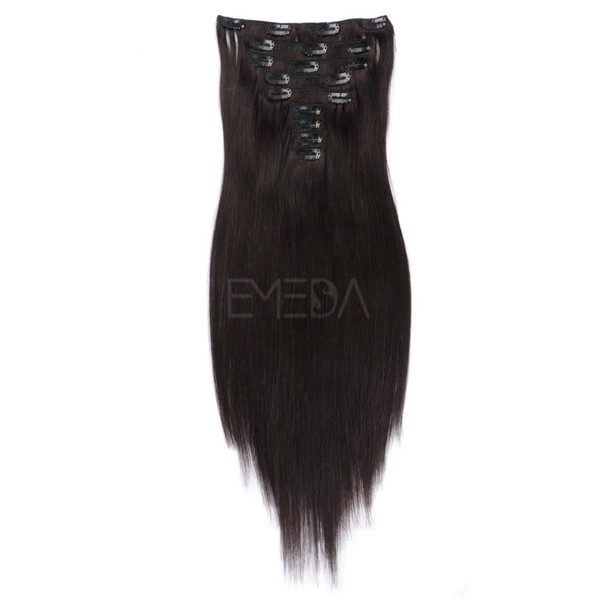 Best Human hair clip in extensions LJ004