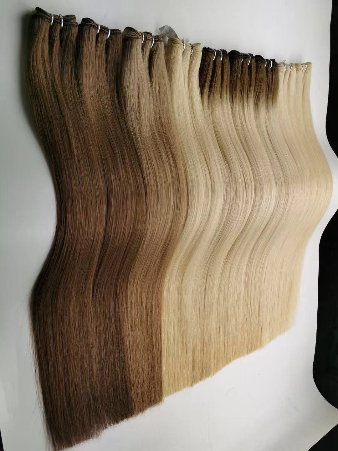 China remy hair weft hair extensions factory QM263