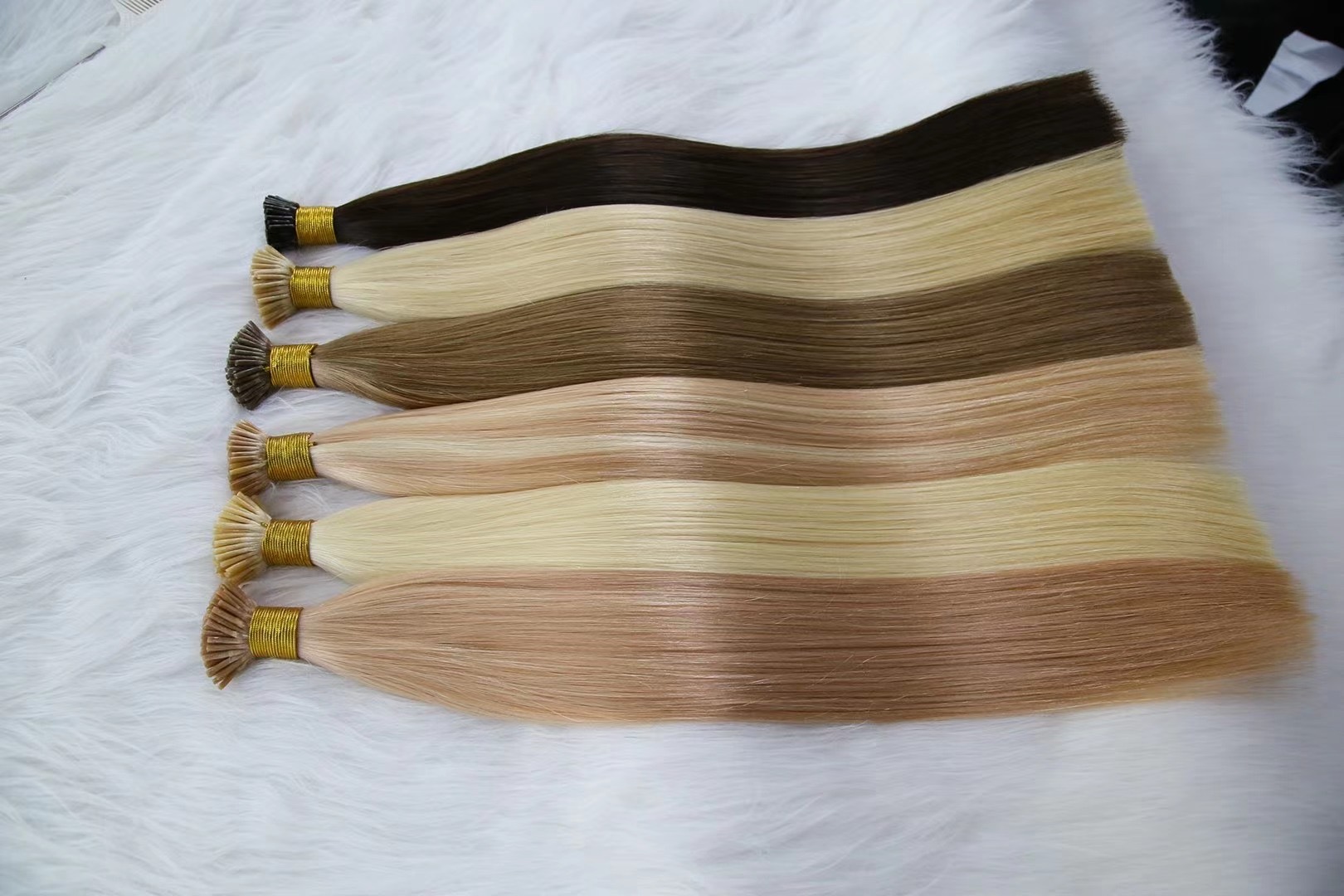 factory price italy glue i-tip hair extensions QM276