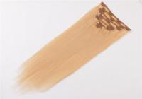 china factory price thick end  full head remy human hair clips in factory QM038